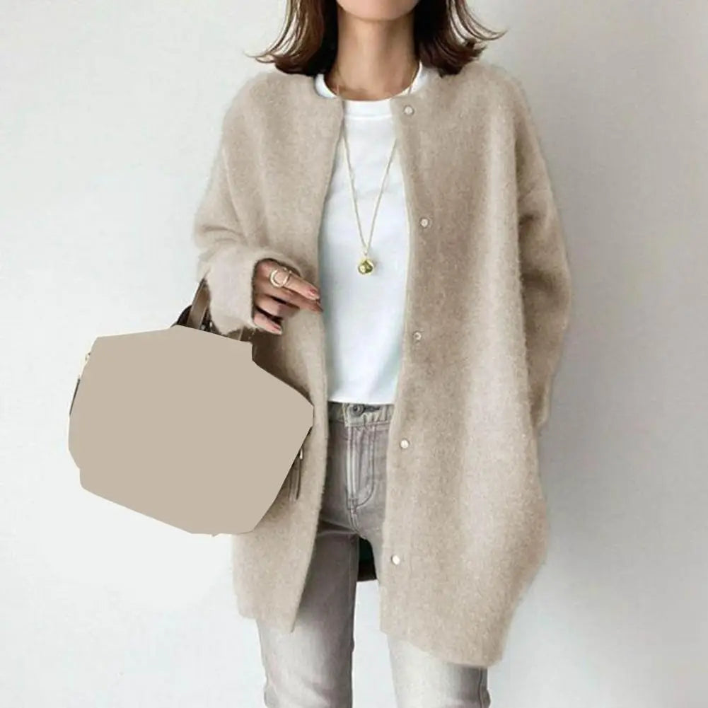 Women's Loose Fit Mid-Length Coat