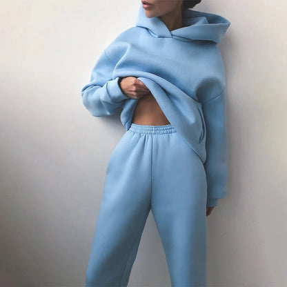 Casual Hooded Two-Piece Set