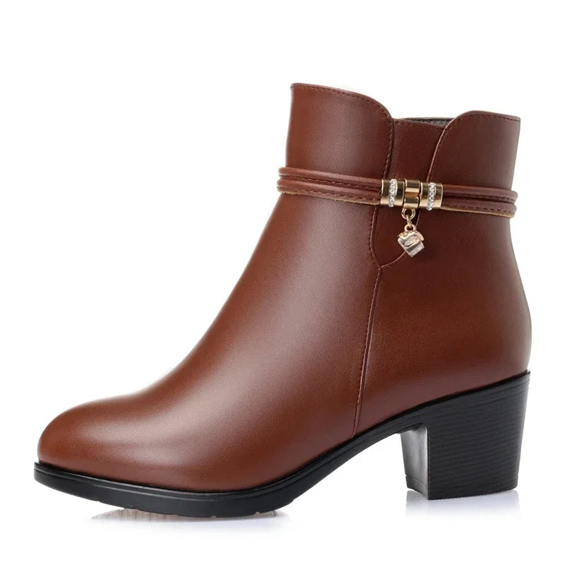 Women's Genuine Leather Ankle Boots