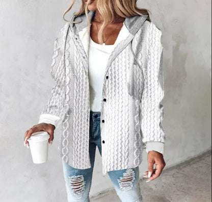 Hooded Plaid Jacket