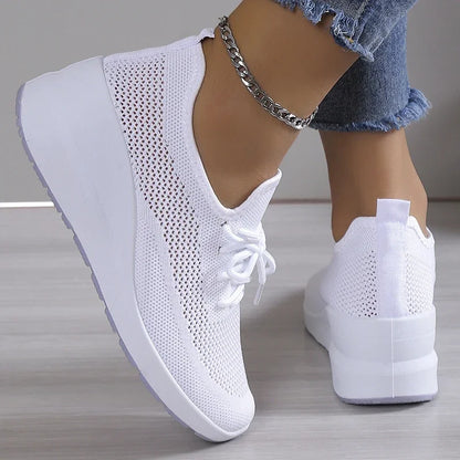 Women's Mesh Platform Sneakers