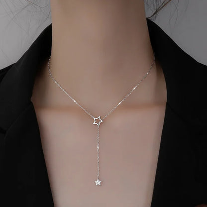 Women's Long Crystal Choker Necklace