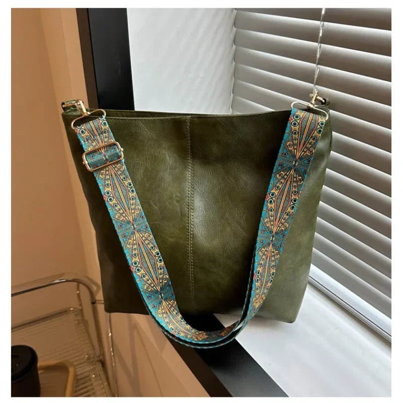 Zongyan PU Leather Bucket Bag