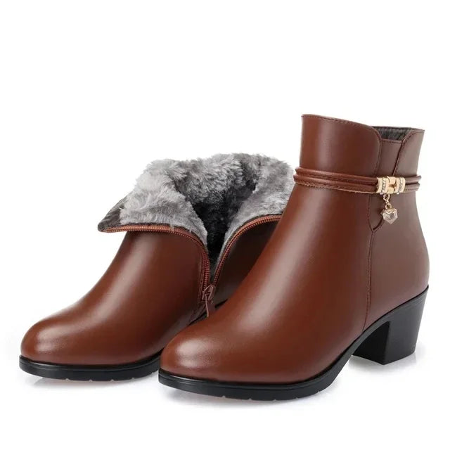 Women's Genuine Leather Ankle Boots