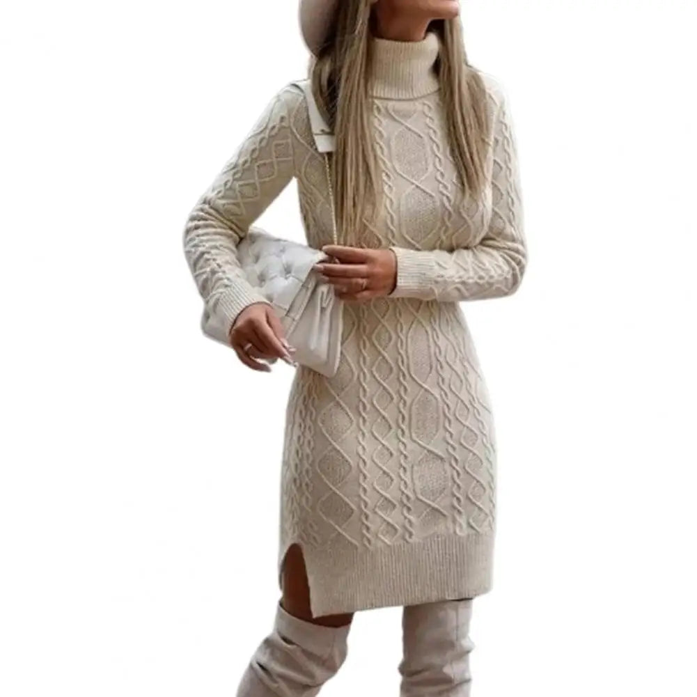 Women's Turtleneck Sweater Dress