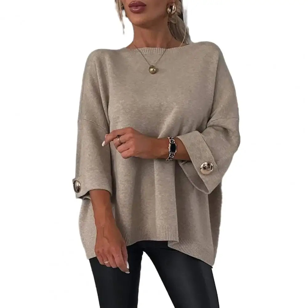 Women's Casual Long Sleeve Knit Top