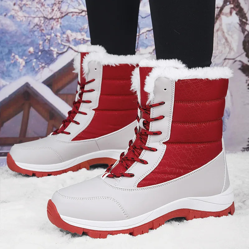 Women's Lace-Up Snow Boots