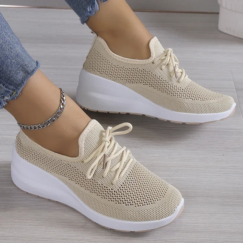 Women's Mesh Platform Sneakers