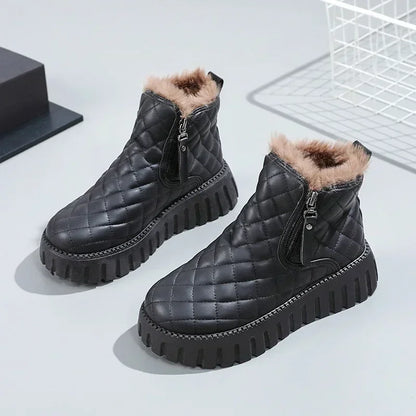 Winter Snow Boots Plush Warm Anti-Slip Casual Shoes