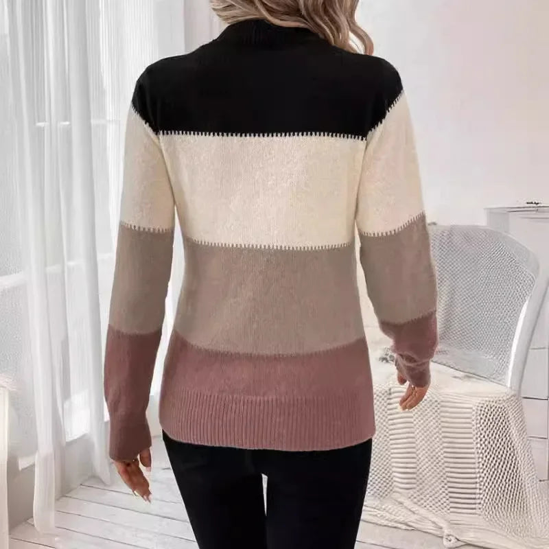 Women's Striped Knit Sweater