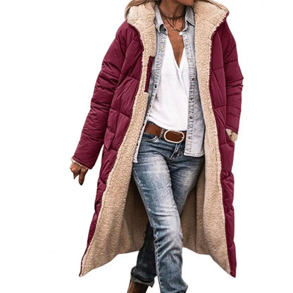 Women's Long Hooded Winter Coat – Warmth Meets Elegance