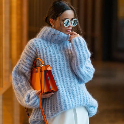 Casual Oversize Loose Turtleneck Sweater