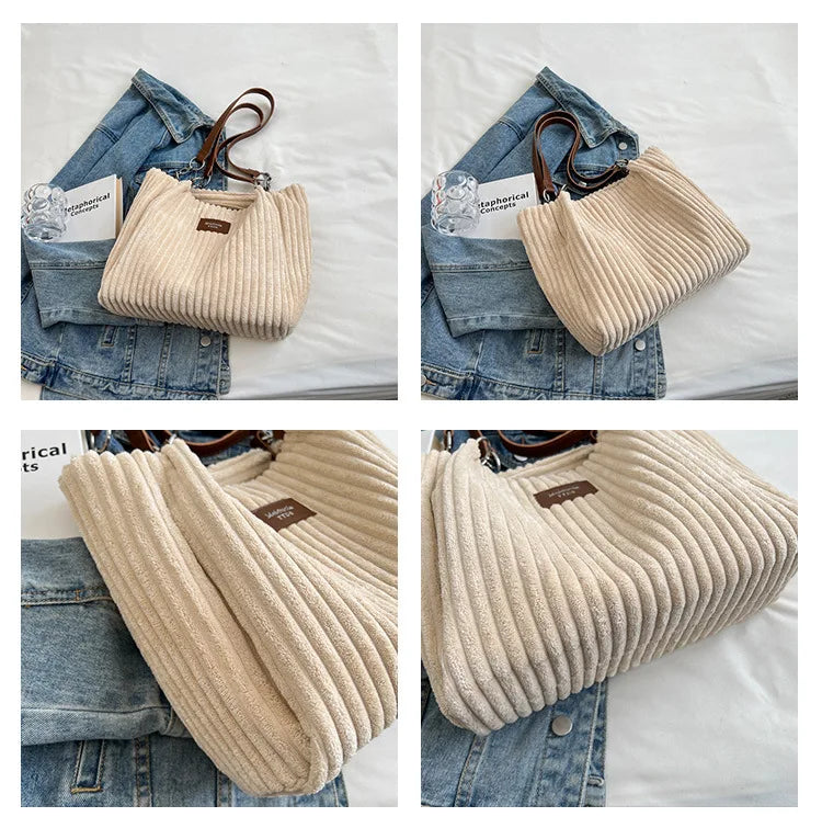 Corduroy Tote Bag – Chic, Trendy & Everyday Ready