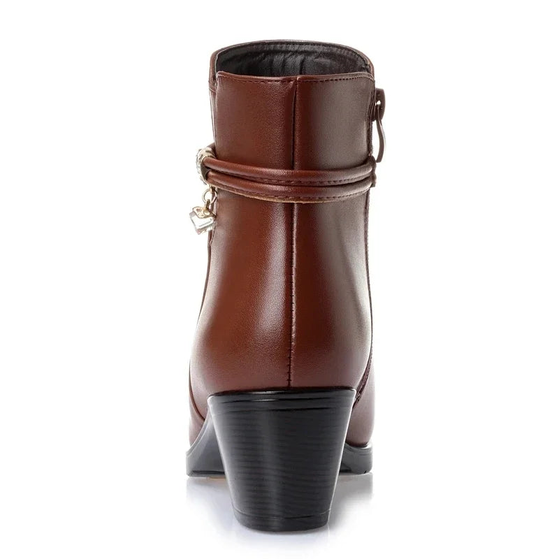 Women's Genuine Leather Ankle Boots