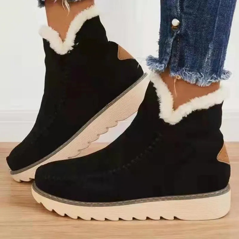 Warm Women's Fur Snow Boots