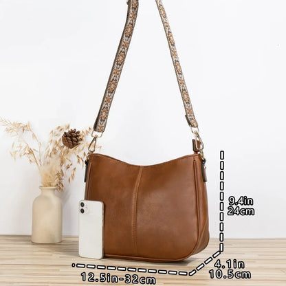 Minimalist PU Leather Bucket Bag