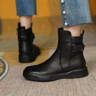 Thick Soled Casual Short Boots