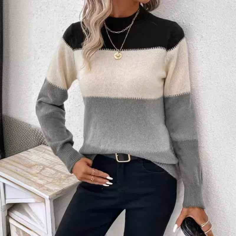 Women's Striped Knit Sweater