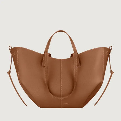 Elegant Leather Bucket Bag