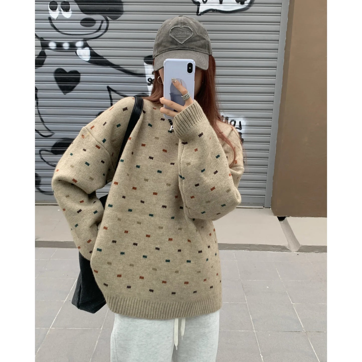 Korean Streetwear Printed Sweater