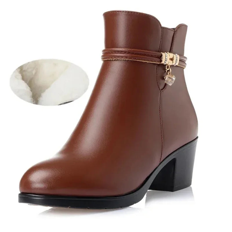 Women's Genuine Leather Ankle Boots