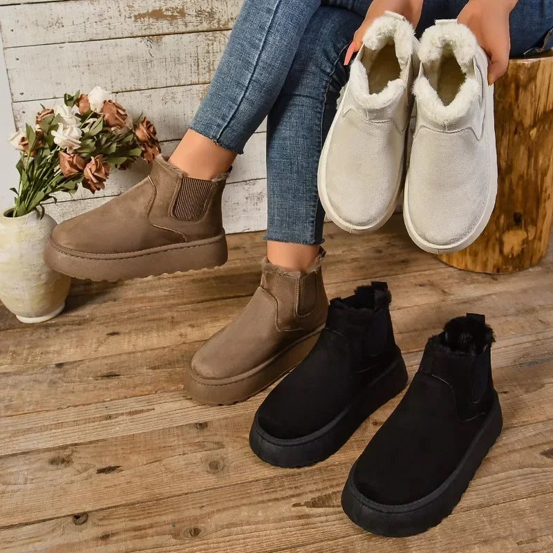 Cozy Mid-Calf Snow Boots