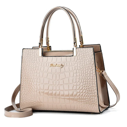 Chic Serpentine Pattern PU Leather Tote